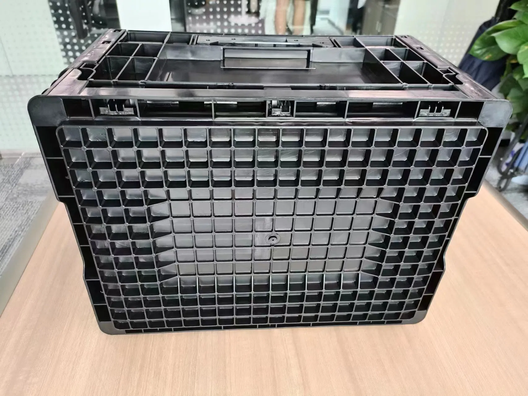 Anti Static Thickened Turnover Box Foldable Workshop ESD Storage