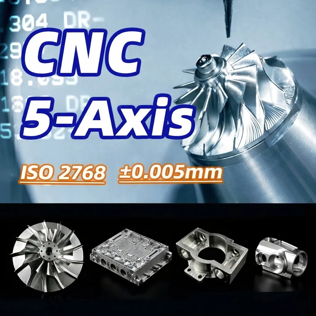 Custom Precision Anodized Aluminum Component OEM Metal Part 5 Axis CNC Machining with Milling Parts Processing Service