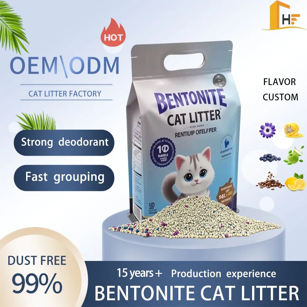 Bentonite Cat Litter Close Up