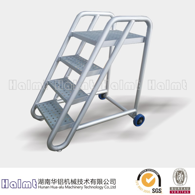 High Quality Mobile Industrial Aluminum Step Ladder