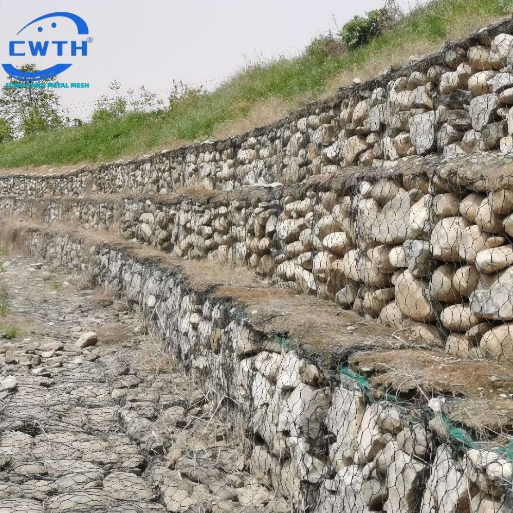 Galvanized or PVC Coated Gabion Retaining Stone Wall Fence Cage Basket Box