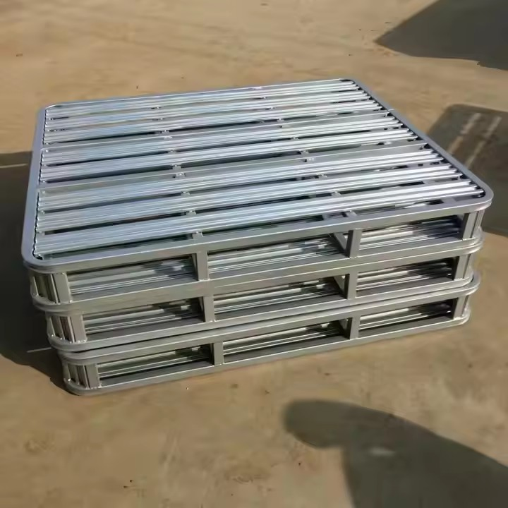 Warehouse Metal Pallet Racks Steel Storage Shelf Cast Iron Module Pallets 700X520X10 Custom Size Steel Pallet Racking