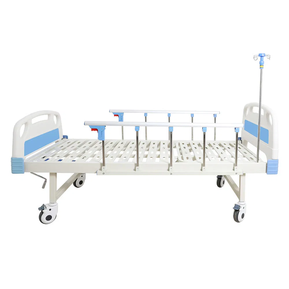 ICU Metal Nursing Hospital Bed 1 Crank Manual Medical Bed
