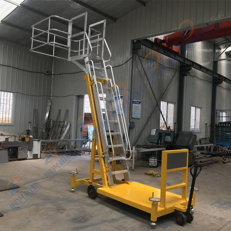 Truck Road Tanker Sampling Inspection Mobile Platform and Ladder