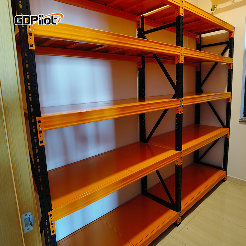 Storage Shelf Warehouse Heavy Cargo Display Light Duty Racks Thickened Hardware Warehouse Multi-Layer Racks Multi-Function Iron Shelf
