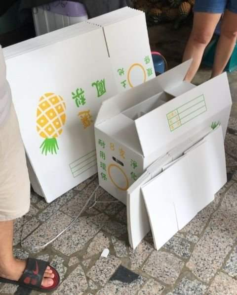 Waterproof Stone Paper Turnover Box for Fruit Transport