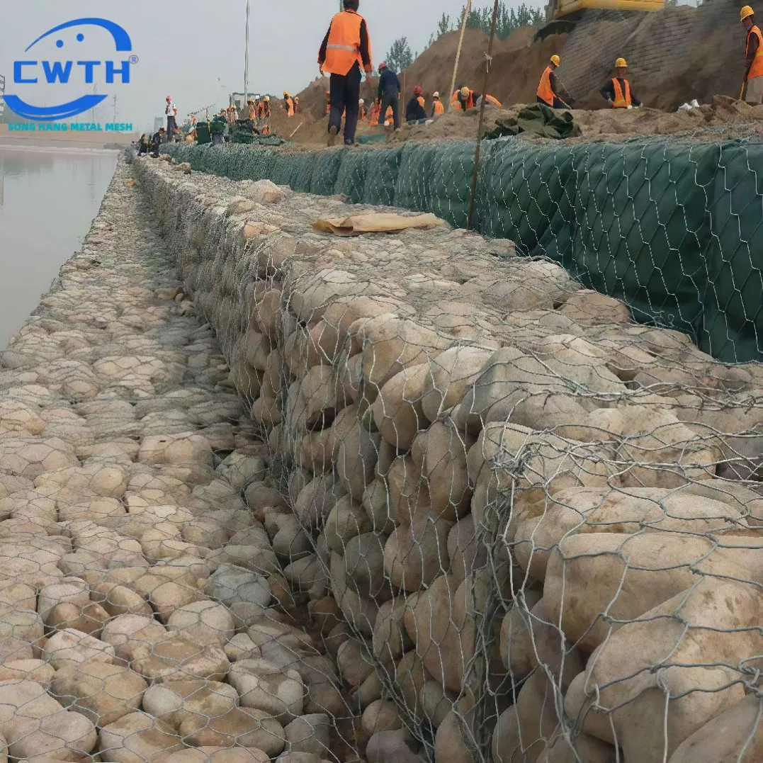 Galvanized or PVC Coated Gabion Retaining Stone Wall Fence Cage Basket Box