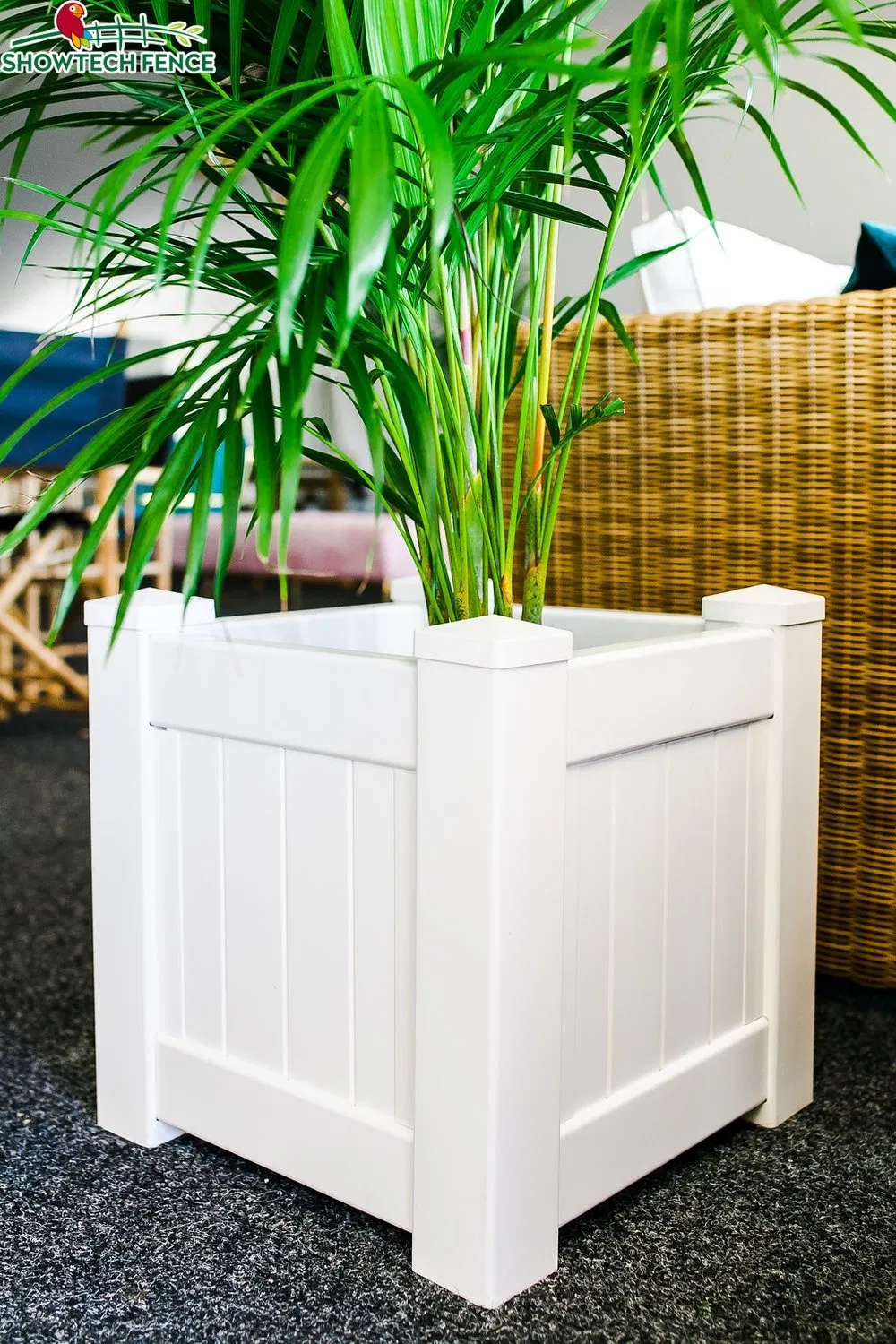 Metal Planter Box Rectangular Block