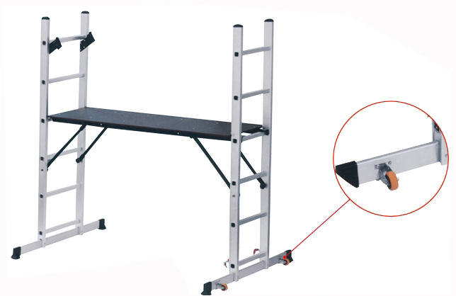 En131 Steel Quick Dismantling Construction Engineering Mobile Scaffolding Ladder