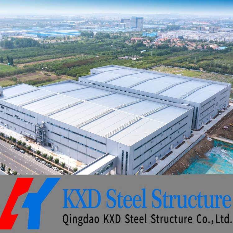 Light Steel Structure for Prefabricated Metal Customized Construction Factory Portal Frame Processing Workshop Building