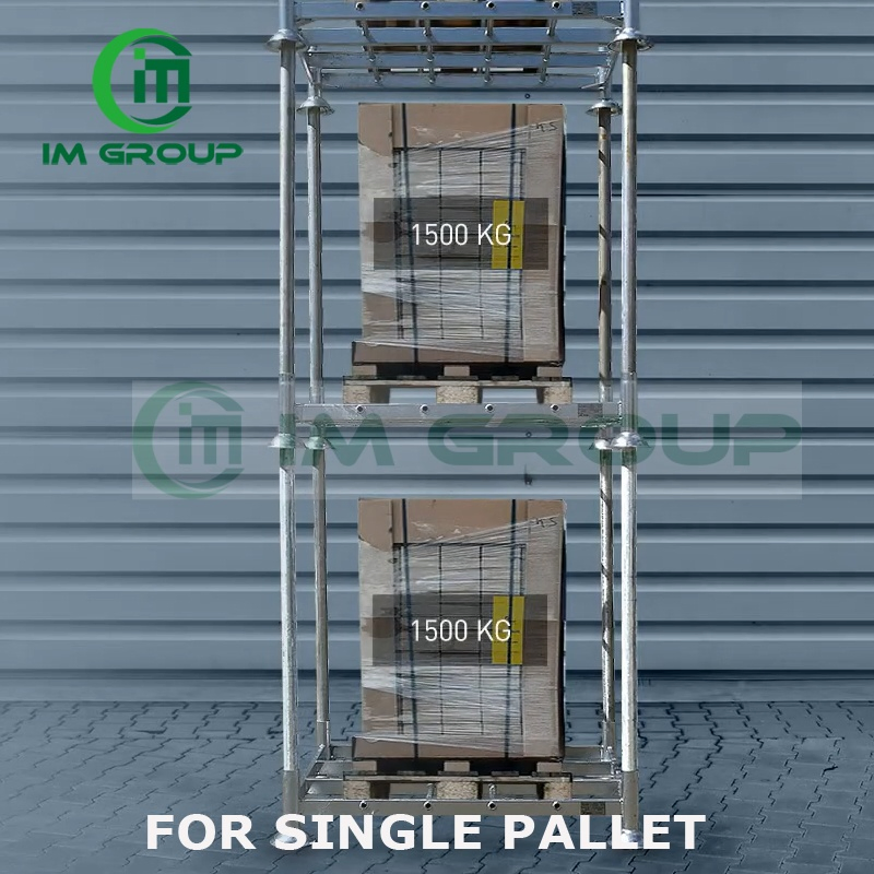 Warehouse Heavy Duty High Quality Movable Iron Stackable Steel Single Post Pallet for Cold Storage