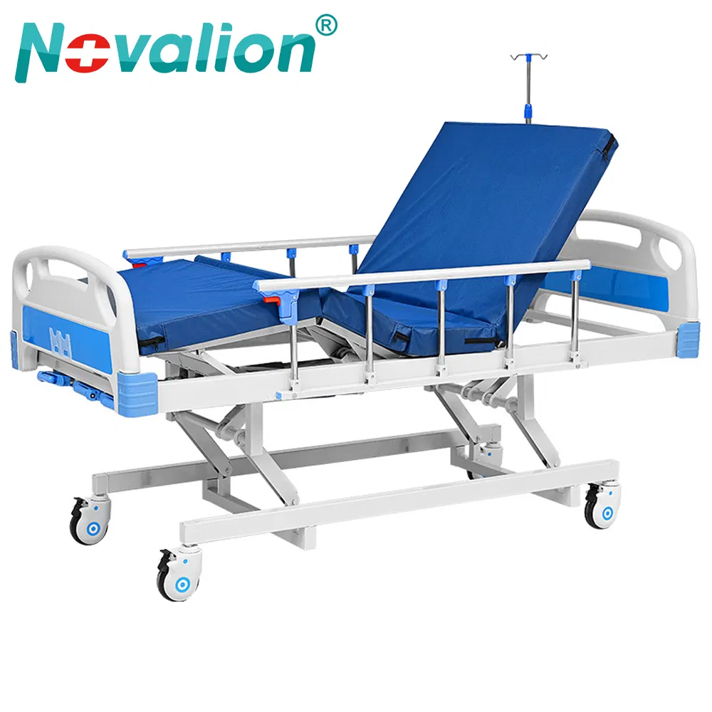 Hospital Furniture Medical Beds 3 Cranks Manual Hospital Beds for Patient