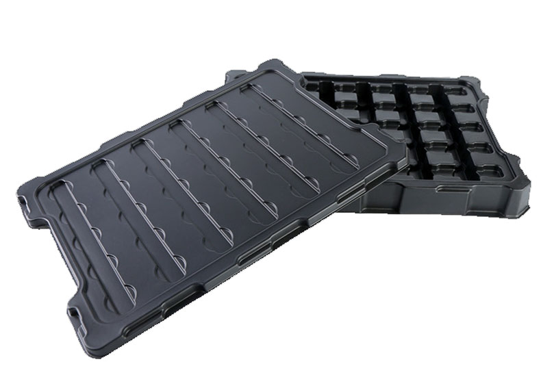 Anti-Static Mobile Phone Packaging Blister Tray Electronics Hardware Turnover Blister Over Tray Box