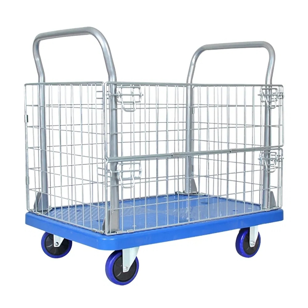 Customizable Anti-Slip Surfaces Scratch-Resistant Coating Ly-Wlc-1 Mild Steel Platform Cage Trolley
