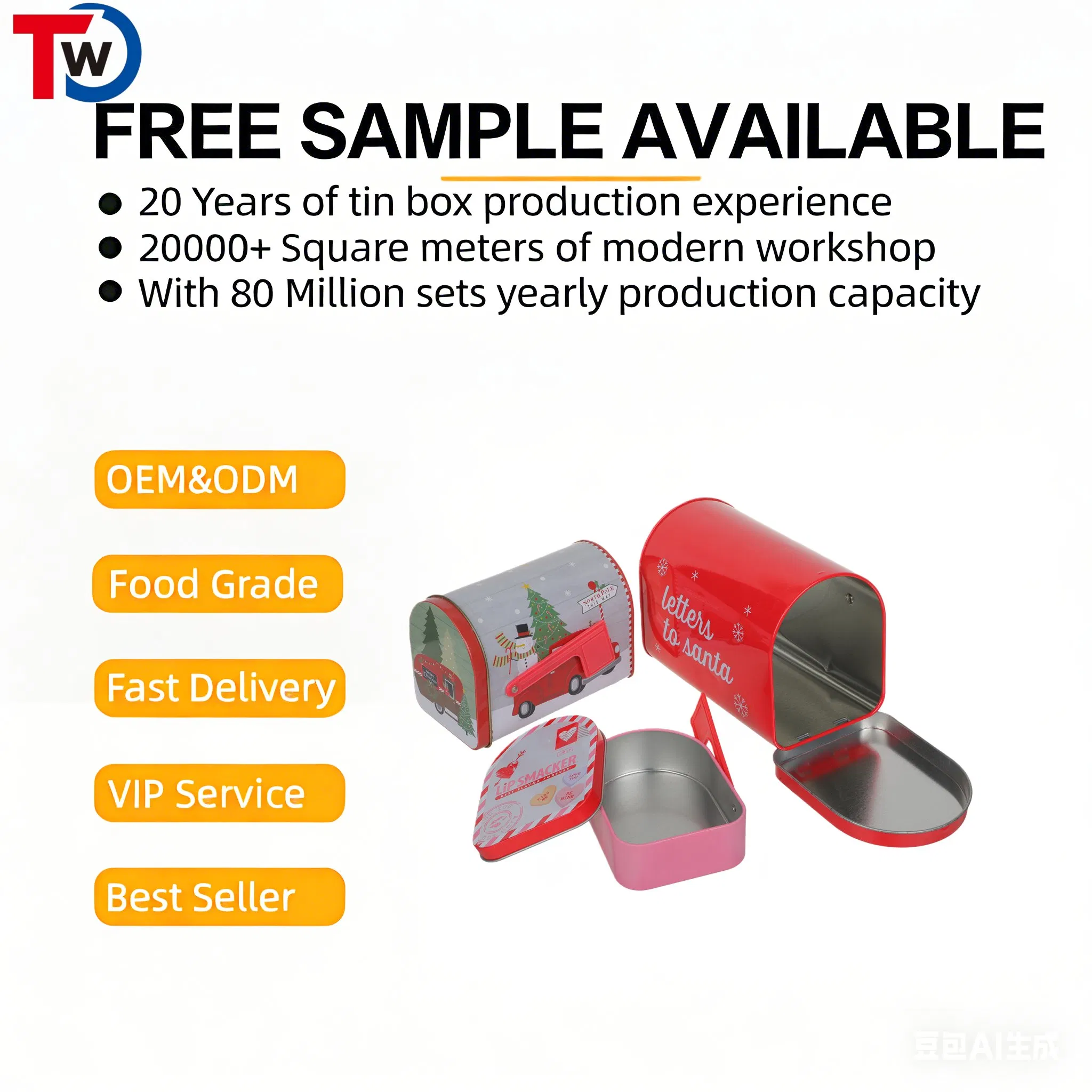 Stylish Multi-Functions Eyeglass Storage Tinplate Packing Box