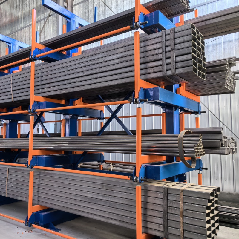 Sheet Metal Pipe Storage Racking System with Electric Telescoping Cantilevers