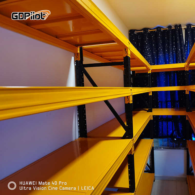 Storage Shelf Warehouse Heavy Cargo Display Light Duty Racks Thickened Hardware Warehouse Multi-Layer Racks Multi-Function Iron Shelf