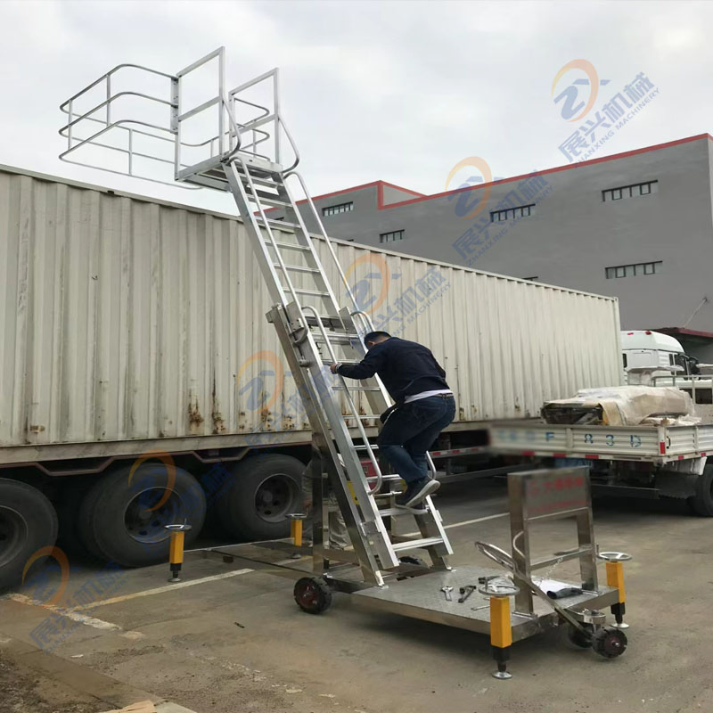 Truck Road Tanker Sampling Inspection Mobile Platform and Ladder