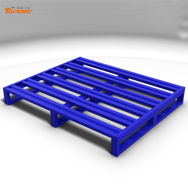 Customized Single-Side Steel Iron Pallets Metallic Pallet for Warehouse