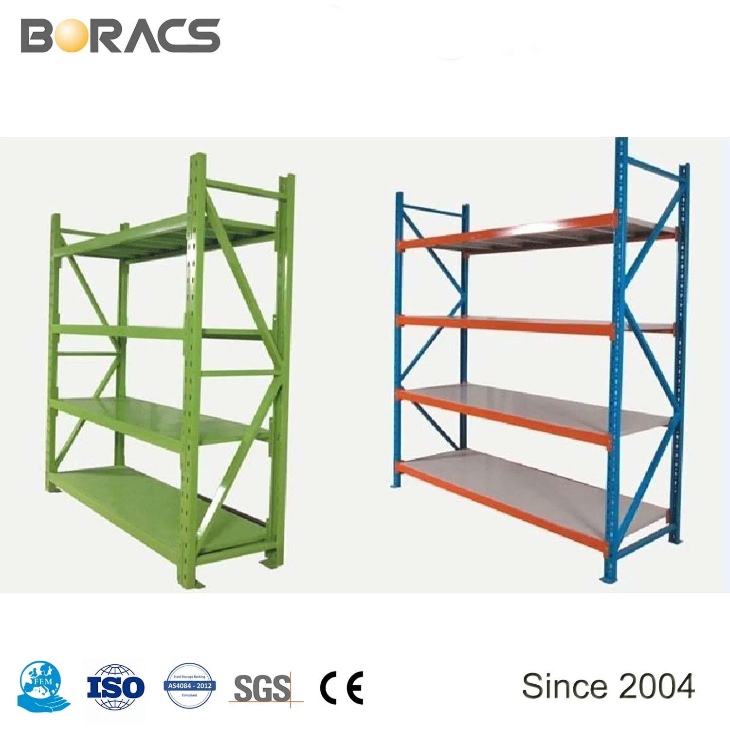 Prompt Response Longspan Shelving Racking System Warehouse Iron Customize