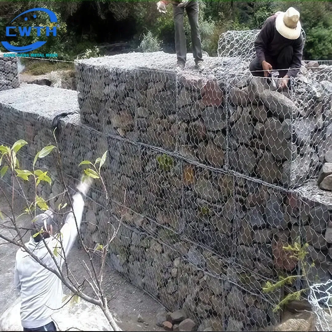 Galvanized or PVC Coated Gabion Retaining Stone Wall Fence Cage Basket Box
