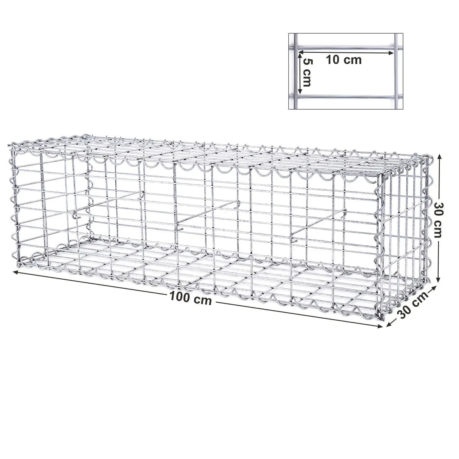 Durable Galvanized Welded Gabion Cage Box with PVC Coating