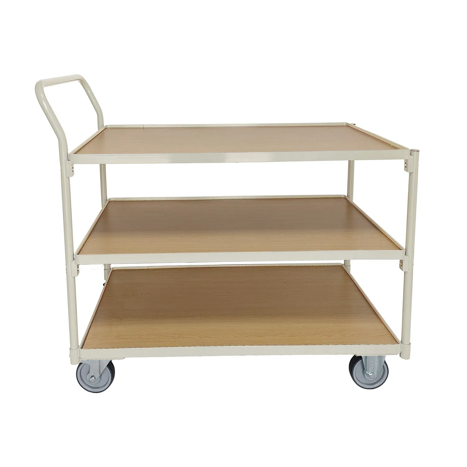 Metal Tool Cart Household Hand Push Trolley Durable Platform Trolley