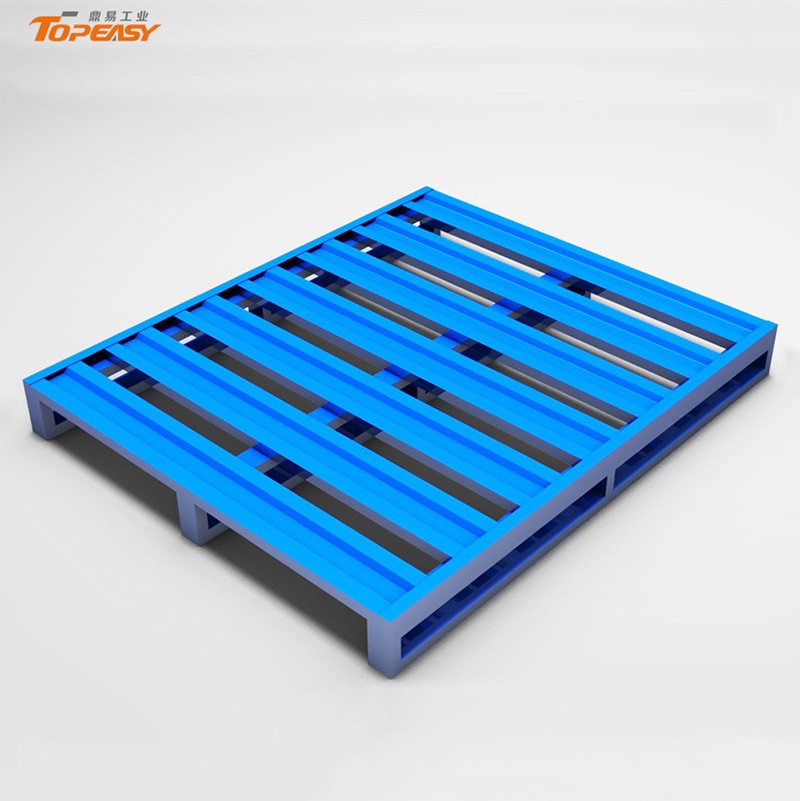 Customized Single-Side Steel Iron Pallets Metallic Pallet for Warehouse