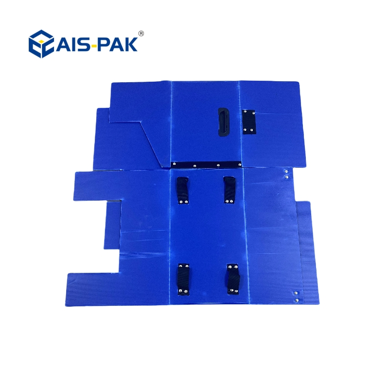 Foldable PP Plastic Magic Tape Hollow Board Corrugated Turnover Box Waterproof Storage Packing Box