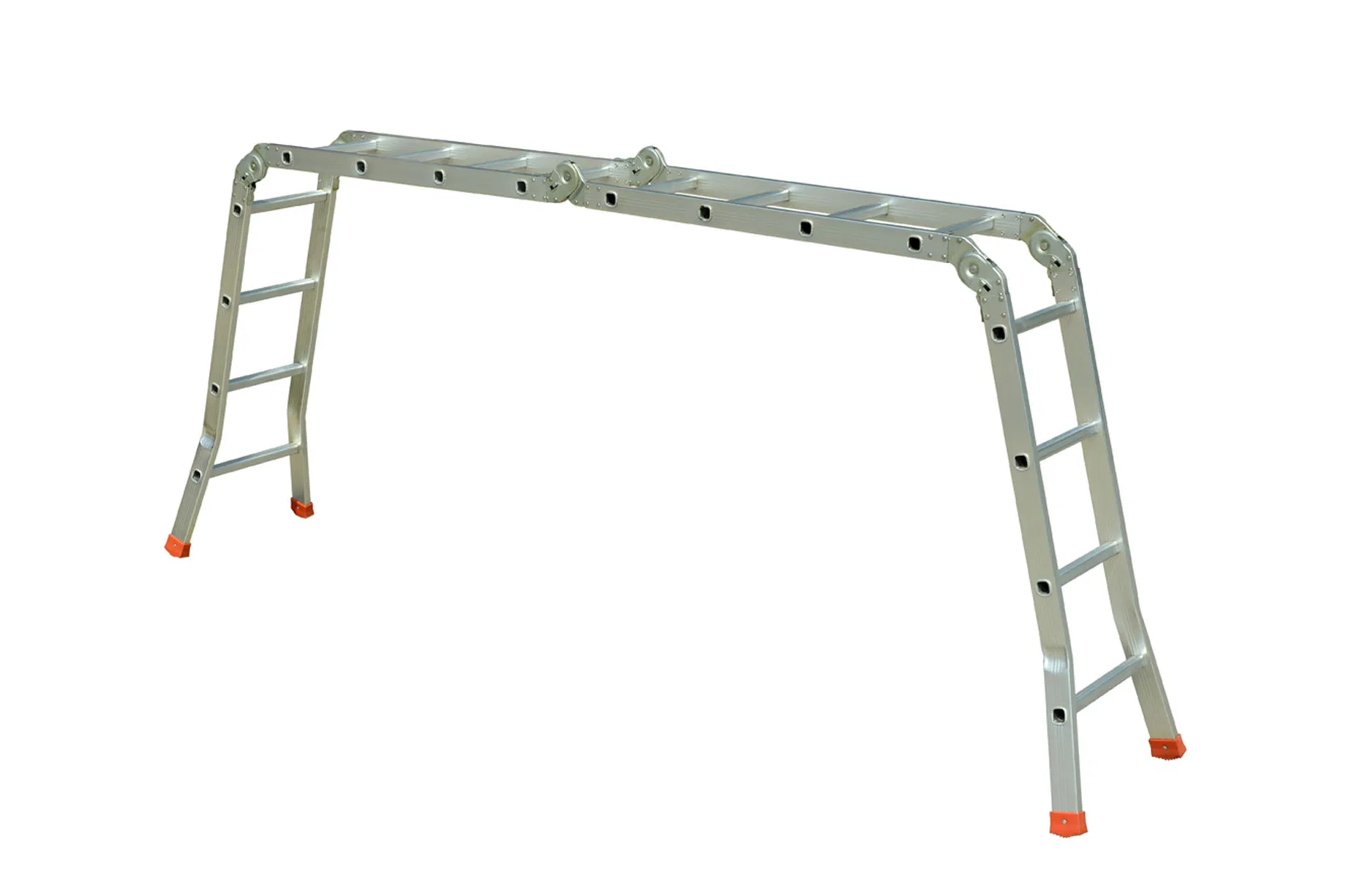 Robust, Mobile Multi-Purpose Ladder with Small Splay Foot Design