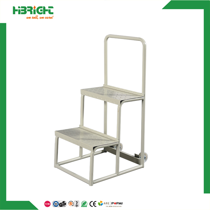 Warehouse Supermarket Portable Mobile Step Rolling Ladder