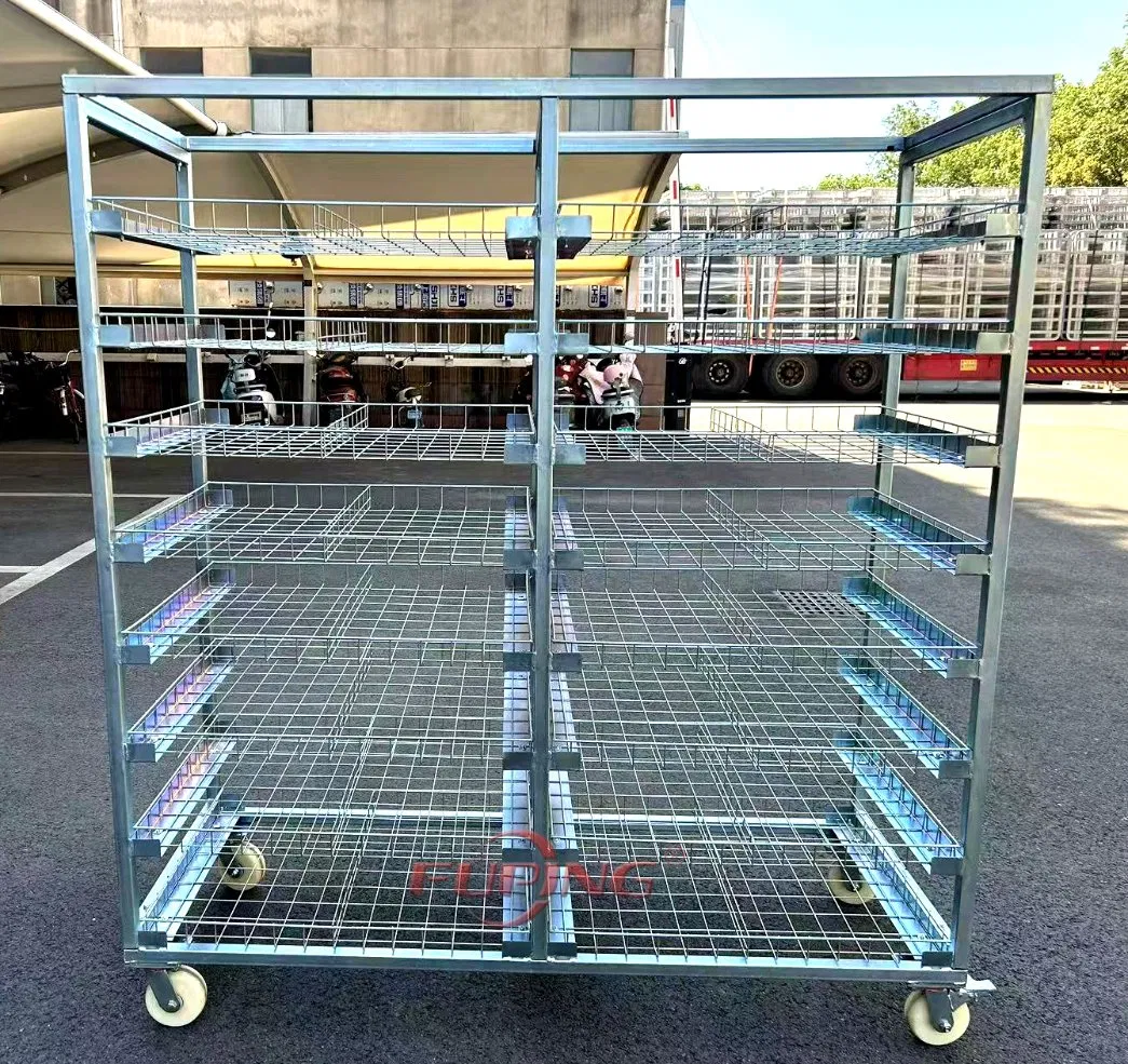 Roll Container Cage for Cold Storage Transport Trolley