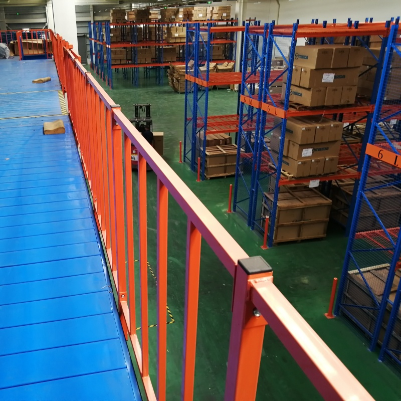 Industrial Warehouse Steel Platform Metal Shelving Storage Rack Lit Mezzanine Floor Racking Steel Platform System