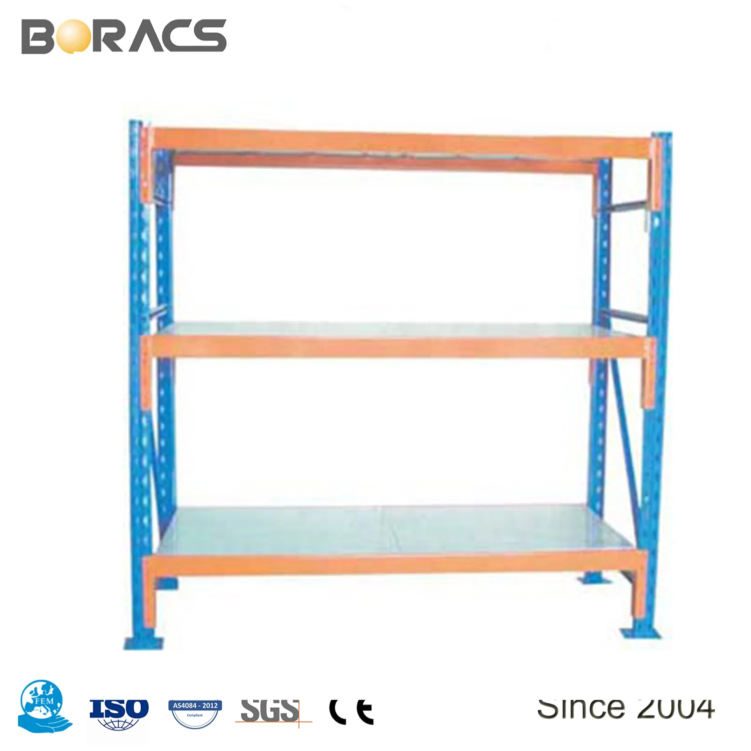 Prompt Response Longspan Shelving Racking System Warehouse Iron Customize