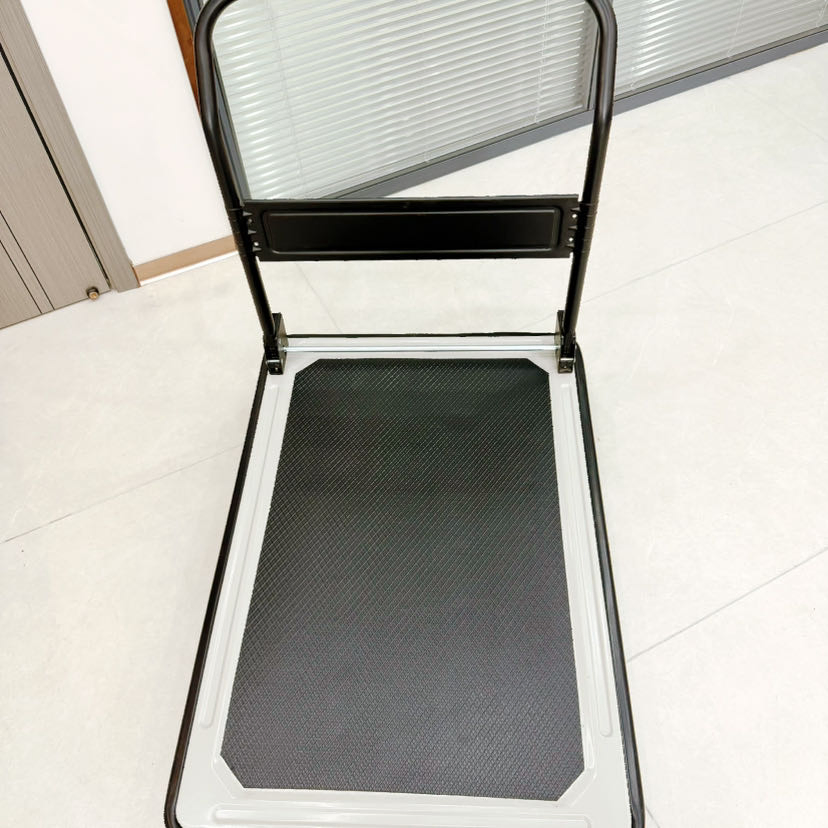 Heavy-Duty Platform J-350 Black Japanese Style Trolley for Easy Transport and Storage