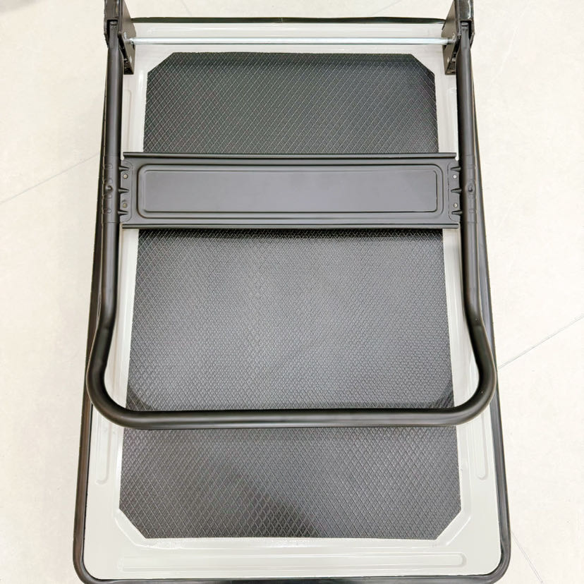 Heavy-Duty Platform J-350 Black Japanese Style Trolley for Easy Transport and Storage