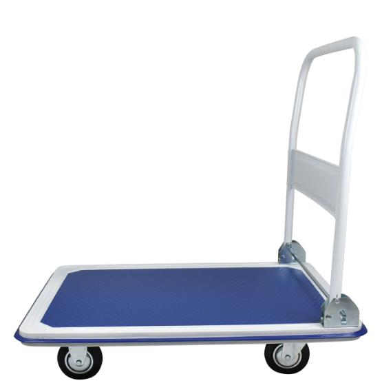 Chinese Factory Heavy Duty Steel Folding Platform Hand Truck Cart 300kg Loading Capacity Hand Trolley