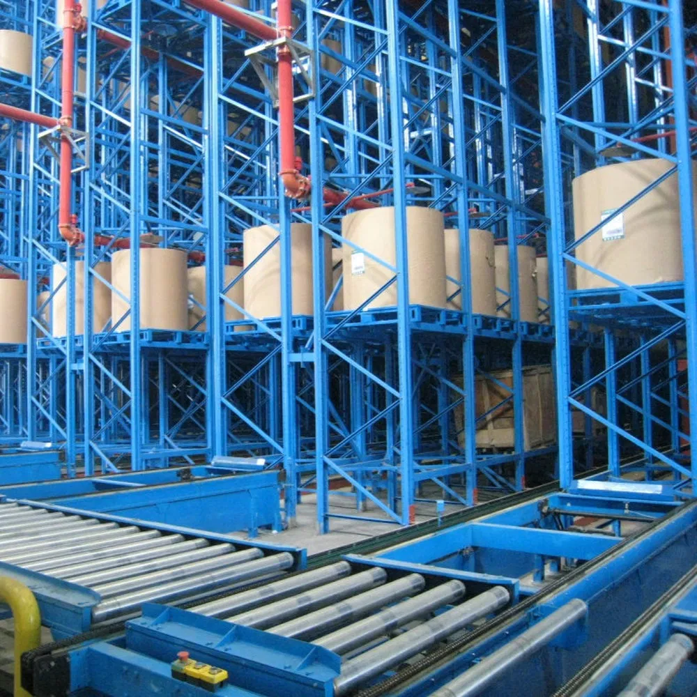 Heavy Duty Warehouse Storage Stacker Crane Automation Asrs System for Food and Beverage Warehouse