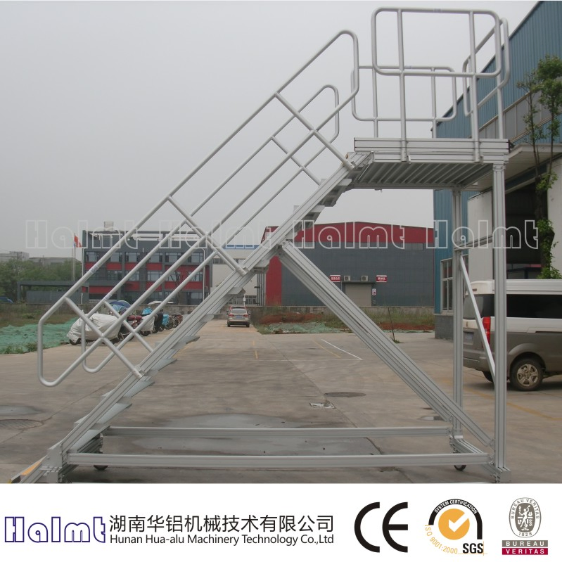 Industrial Mobile Aluminium Platform Step Ladders