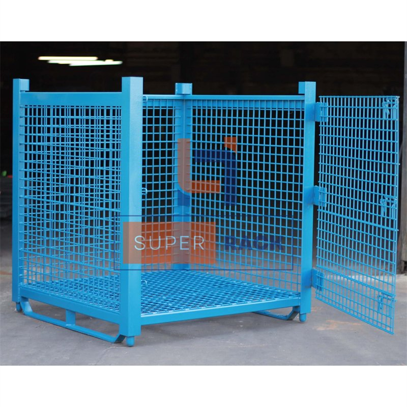 CE Certificated Steel Wire Mesh Pallet Container Cage Storage Pallet Basket Box Containers