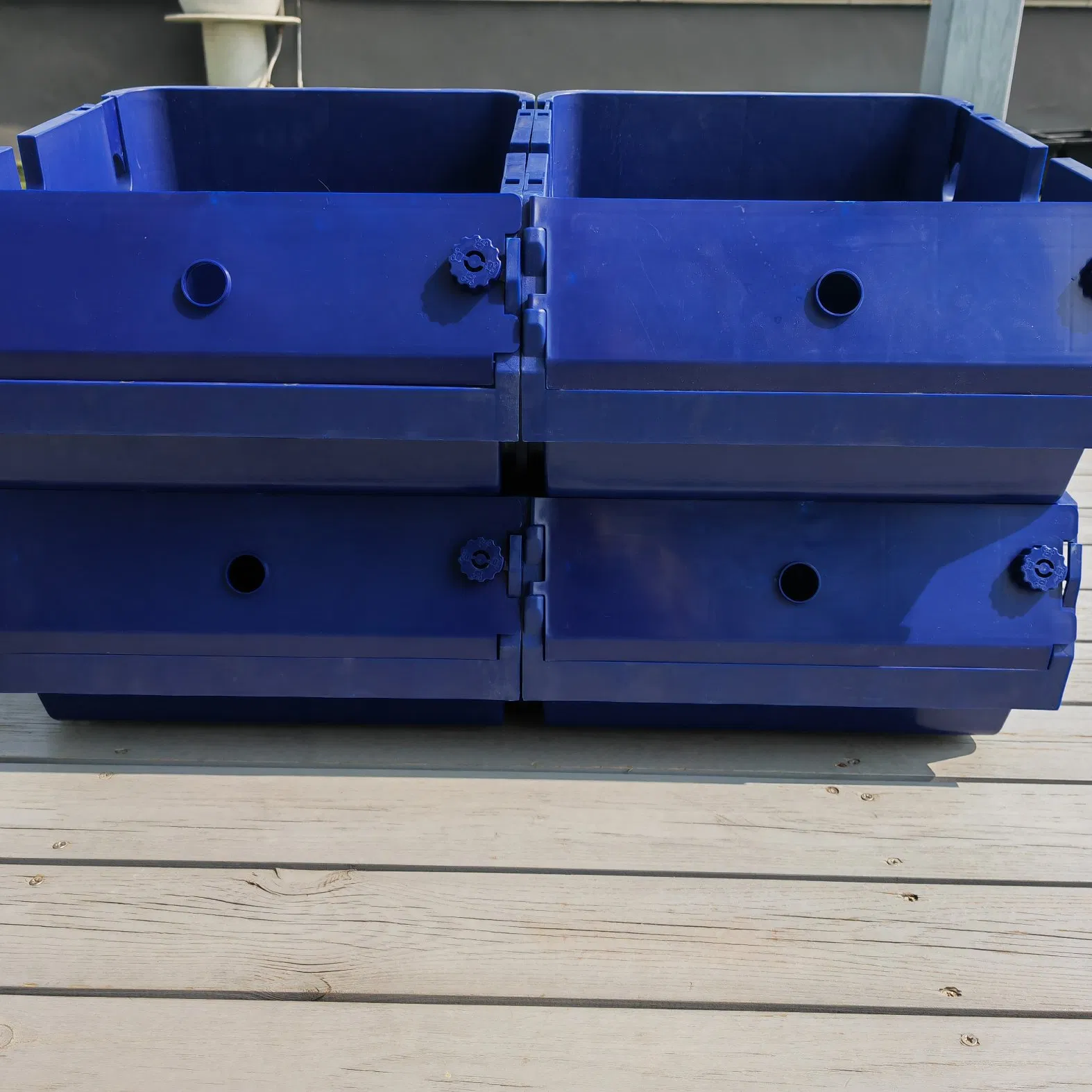 Plastic Crates Crab Lobster Aquaculture Folding Stackable Turnover Box with Lid Plastic Farming System Box