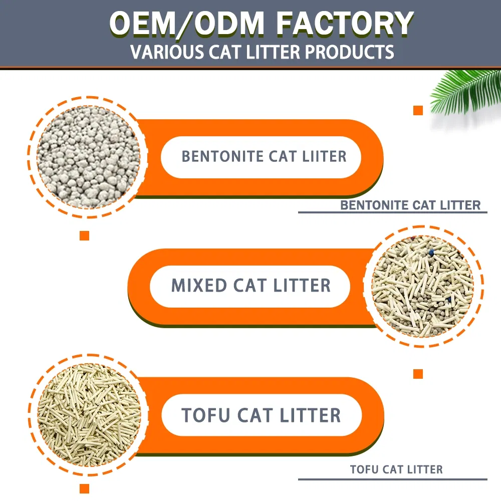 Pet Product Supply Low Tracking Clumping Kitty Litter Affordable Cat Litter Sands Dust-Free Odor Control Cat Litter Sand Affordable Bentonite Cat Litter