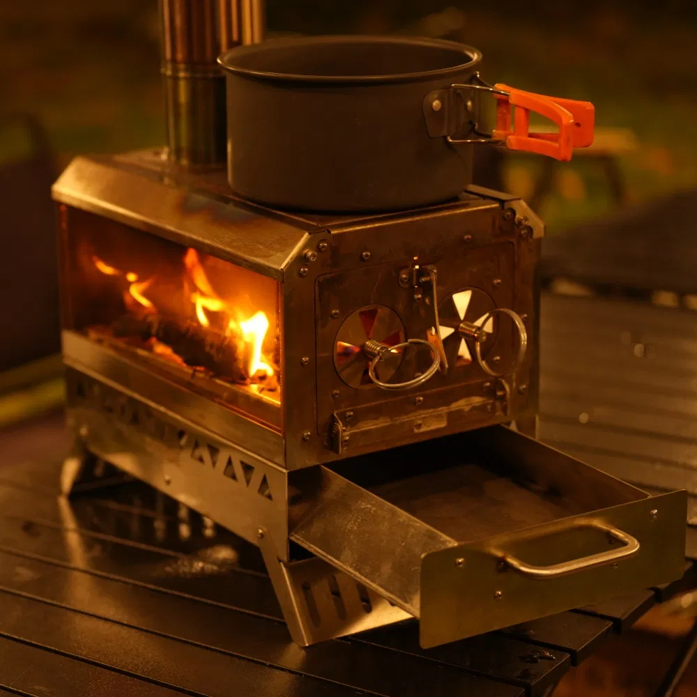 Medium Size 3-4 Persons BBQ Grill and Tent Stove for Camping