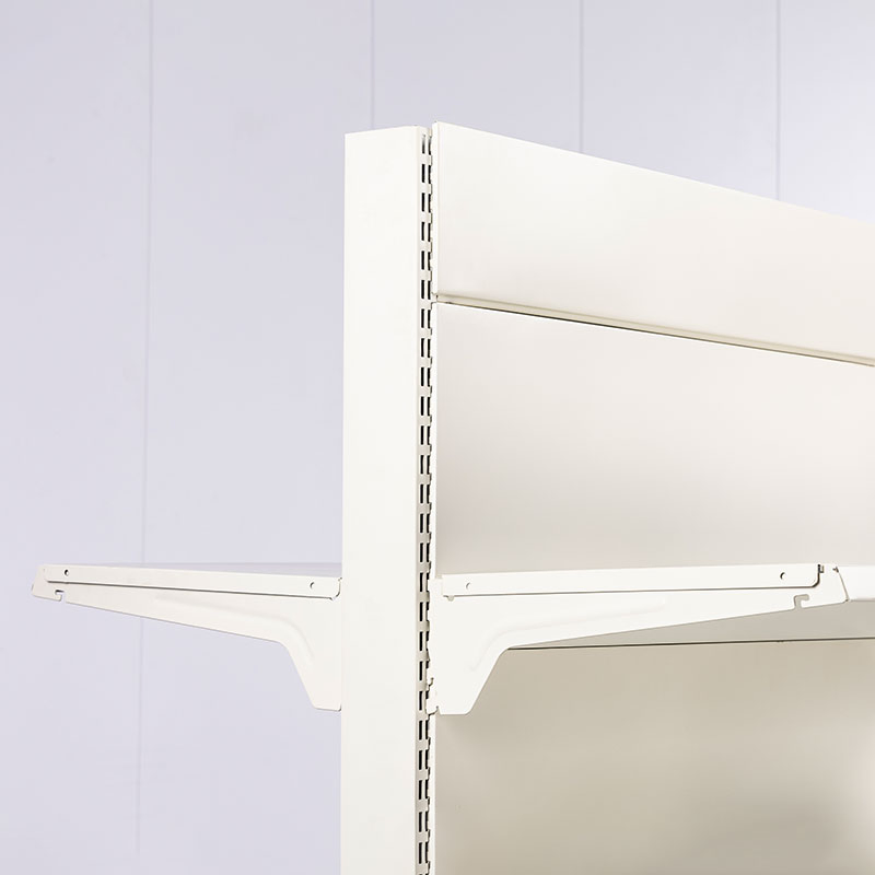 New Lighting Supermarket Metal Iron Double-Face Storage Shelves with End Caps