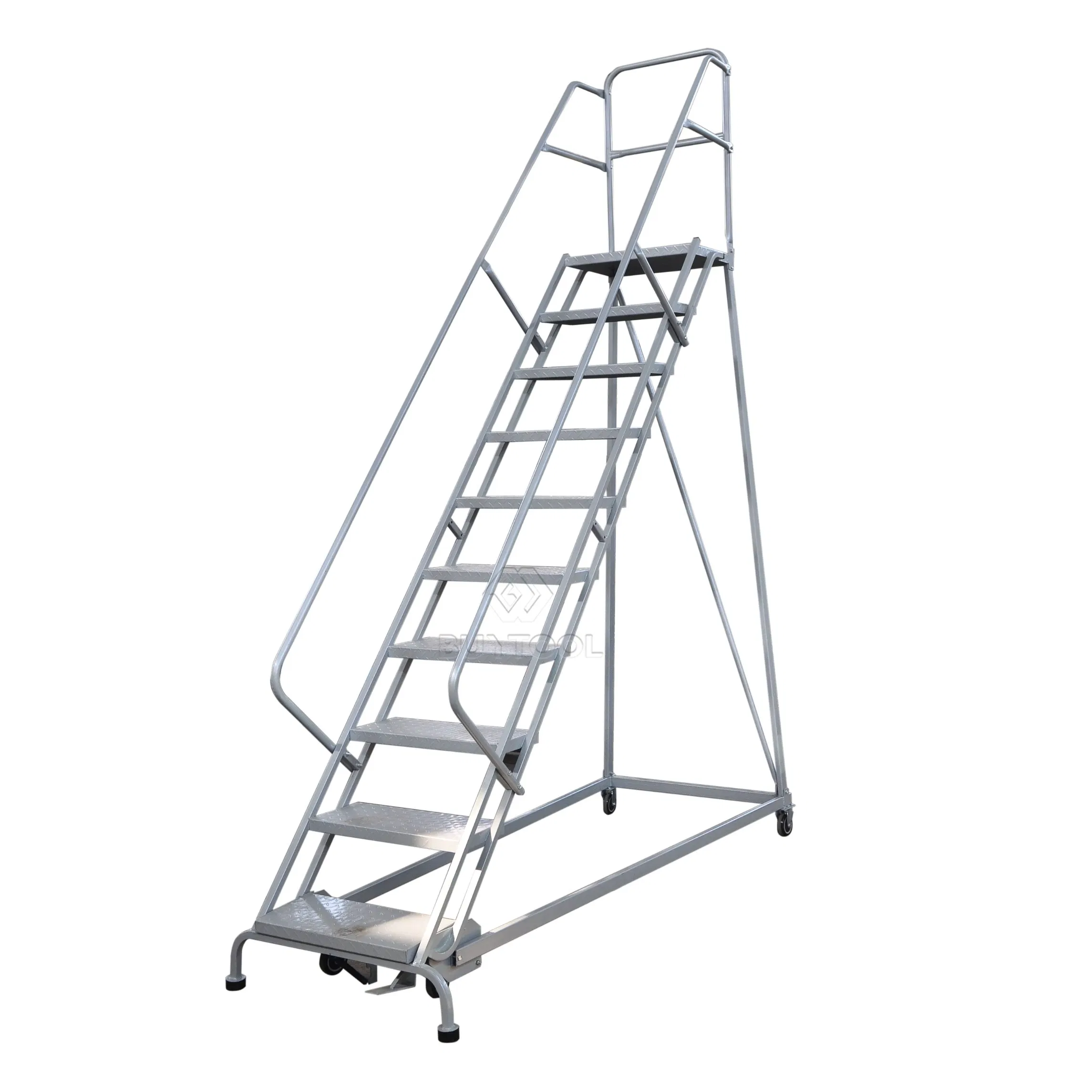 Industrial Self Locked Mobile Ladder for Warehouse Use