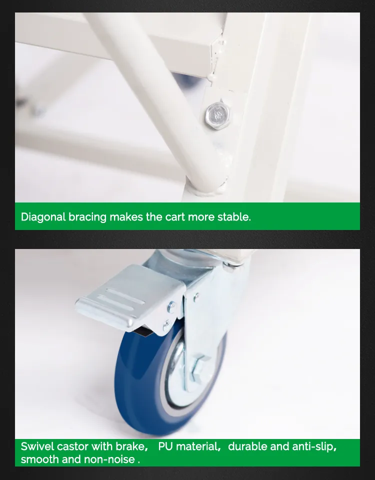 Warehouse Supermarket Portable Mobile Step Rolling Ladder