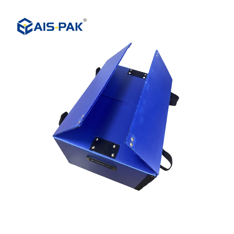 Foldable PP Plastic Magic Tape Hollow Board Corrugated Turnover Box Waterproof Storage Packing Box