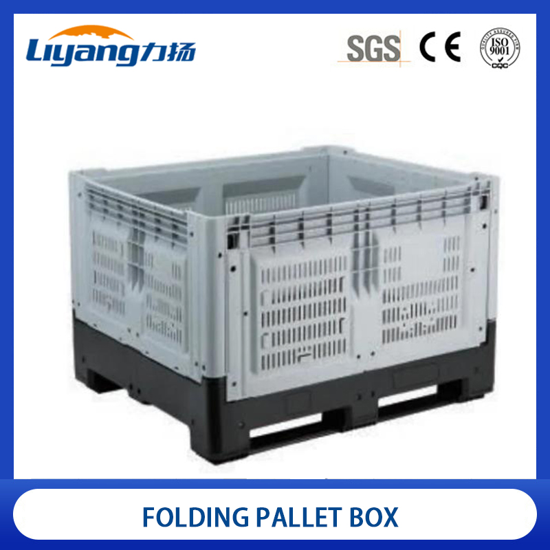 Warehouse Forklift Truck Large Logistics Box Tray Type Plastic Turnover Box with Cover Large Multifunctional Folding Card Board