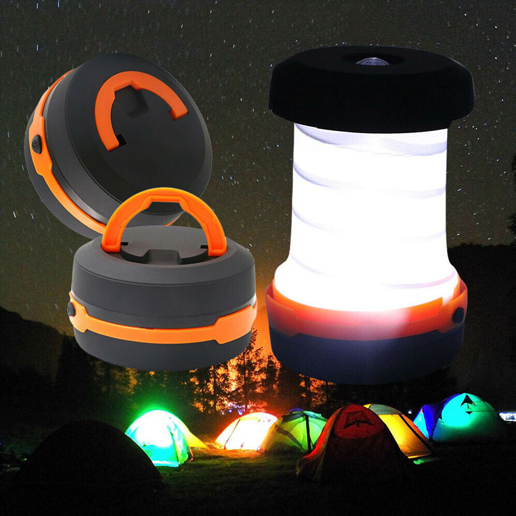 2n1 Folding Lamp Flashlight LED Outdoor Camping Tent Lamp