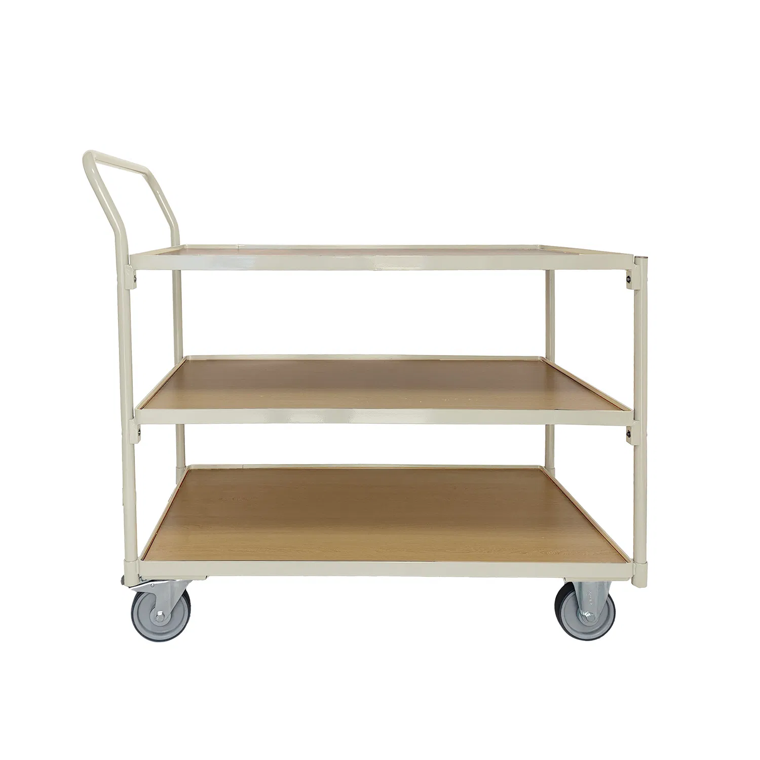 Metal Tool Cart Household Hand Push Trolley Durable Platform Trolley
